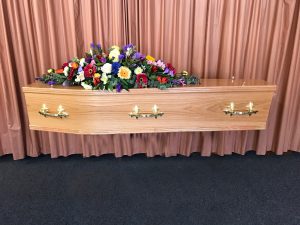Light Oak Coffin